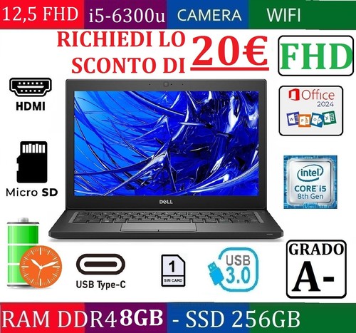 Notebook fhd dell - 12,5",